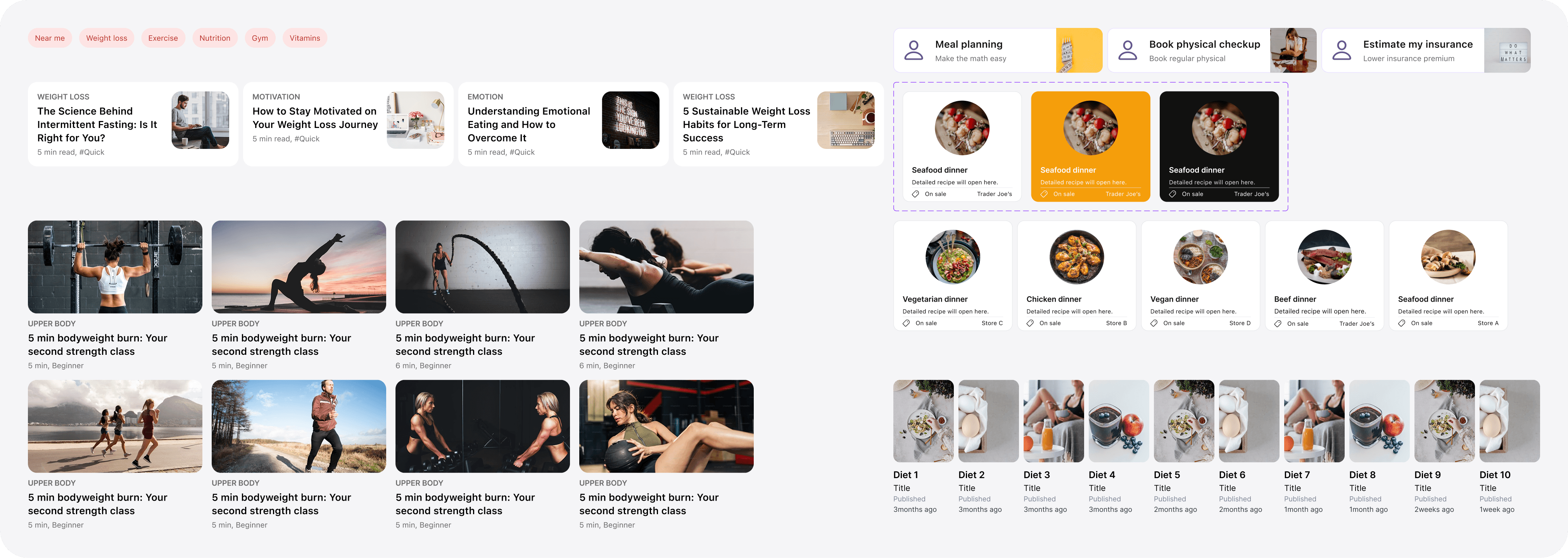 Healthii iOS component library and design patterns